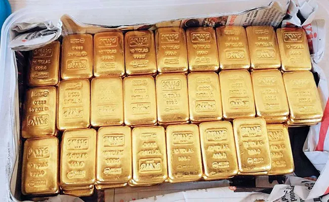 Taskforce Police Catches Gold Smuglers In Gannavaram Airport - Sakshi