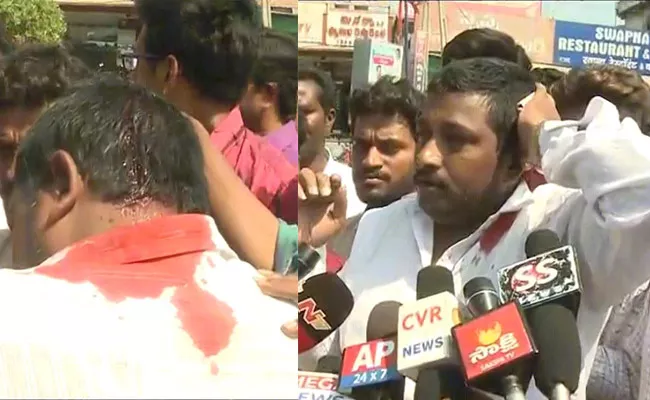 BJP Activists Attacked On Ysrcp Leader Mahabub Basha In Ysr District - Sakshi