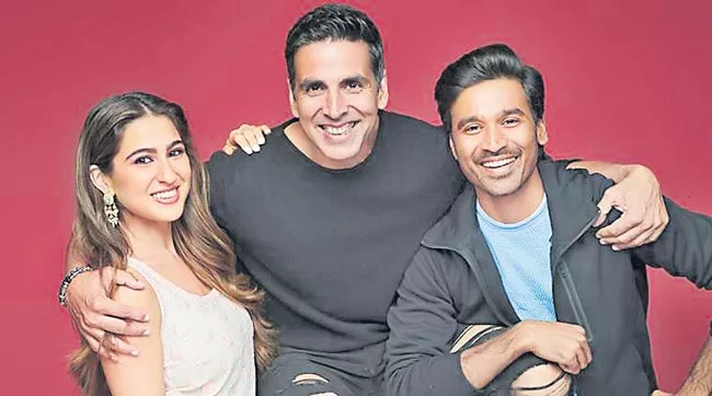 Sara Ali Khan, Akshay Kumar and Dhanush to shoot Atrangi Re - Sakshi