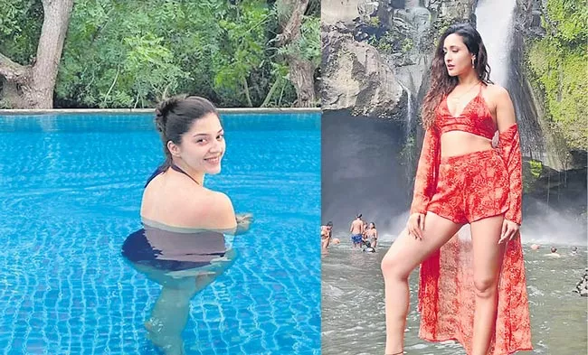 Mehreen And Pragya Jaiswal Enjoying vacation Tours - Sakshi