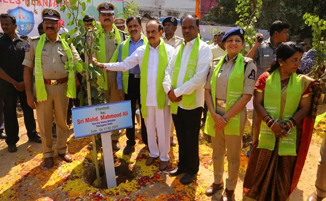 Haritha Haram Programme Conducted By Police Department - Sakshi