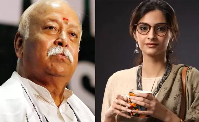 Sonam Kapoor Slams Mohan Bhagwat Over Divorce Comments - Sakshi