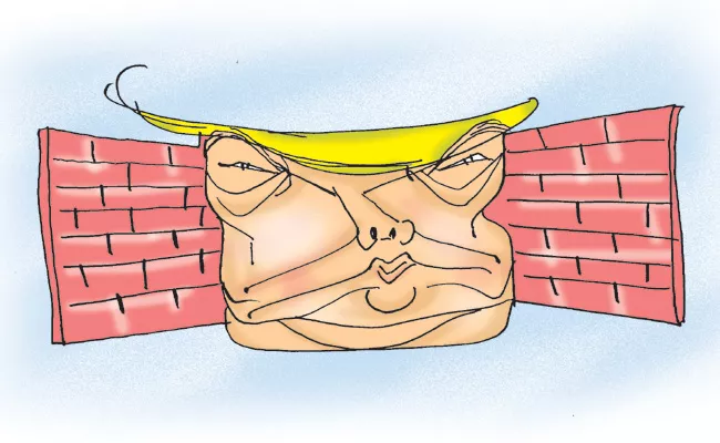 ABK Prasad Article On Wall Construction To Hide Slums Ahead Of Trump Ahmedabad Visit - Sakshi