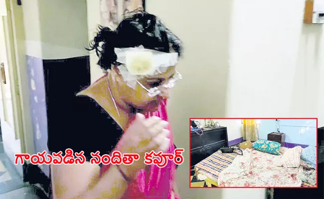 Mask Thiefs Robbery Near Punjagutta Police Station - Sakshi