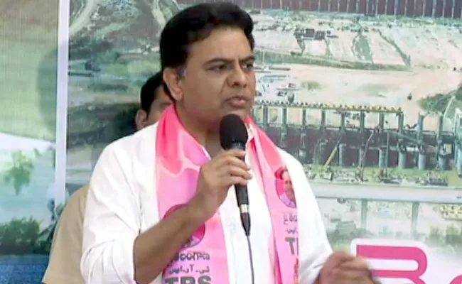 KTR Speech In Telangana Bhavan - Sakshi