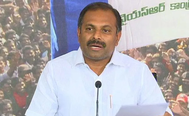 Government Chief Whip Gadikota Srikanth Reddy Fires On Chandrababu - Sakshi