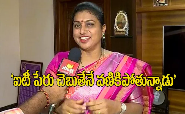 MLA Roja Slams On Chandrababu Over Bus Yatra - Sakshi