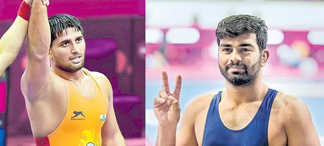 India bag 3 Greco-Roman bronze medals at Asian Wrestling Championship - Sakshi