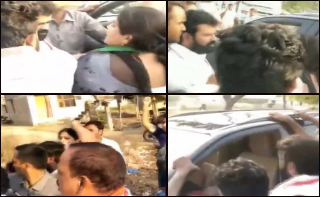 YSRCP MP Nandigam Suresh Attacked By TDP Workers - Sakshi