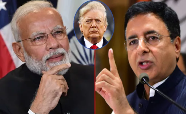 Donald Trump India Visit Congress Party Five Questions To PM Modi - Sakshi