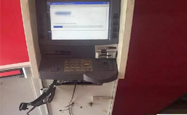 ATM Machine Robbed at patancheru, machine found in Outskirts  - Sakshi