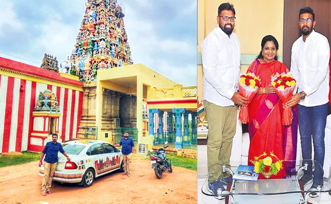 Hyderabad Brothers Visit 501 Temples in 49 Days - Sakshi