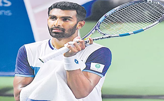 Prajnesh Gunneswaran Lost In Dubai Open ATP-500 Tournament - Sakshi