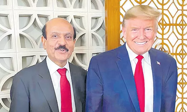 Siont Executive Chairman BVR Mohan Reddy meets to Donald Trump - Sakshi