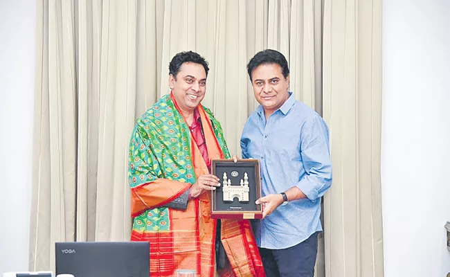 KTR Met Central Chief Economic Adviser In Hyderabad  - Sakshi