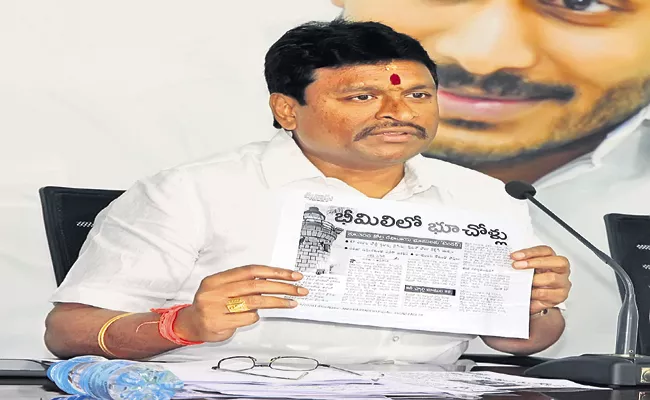 Vellampalli Srinivas Comments On Temple Lands - Sakshi