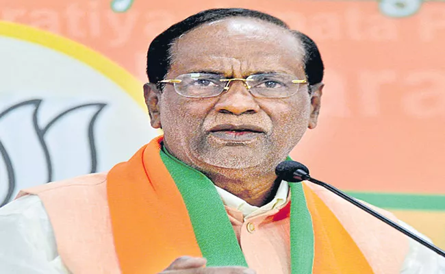 BJP Leader Laxman Questions KCR Over Central Fund - Sakshi