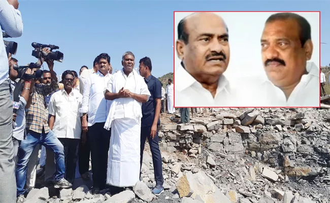 Kethireddy Visit Trishul Illegal mining Place Anantapur - Sakshi