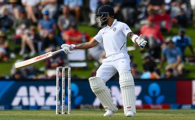 IND VS NZ 2nd Test: Kohli Bad Form Continue The Departed on 14 Runs - Sakshi