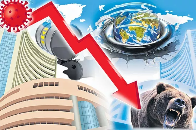 Stocks Fall More Than 7PERSANT in Dows Worst Day Since 2008 - Sakshi