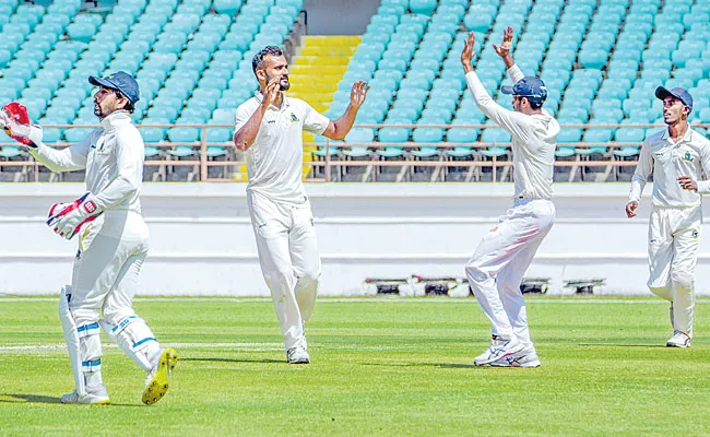 Ranji Trophy Final Bengal First Day Match At Rajkot - Sakshi