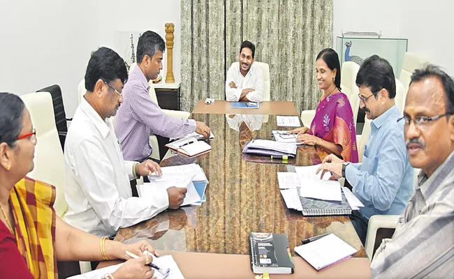 YS Jagan Mohan Reddy Review Meeting On Labour Department In Amaravati - Sakshi