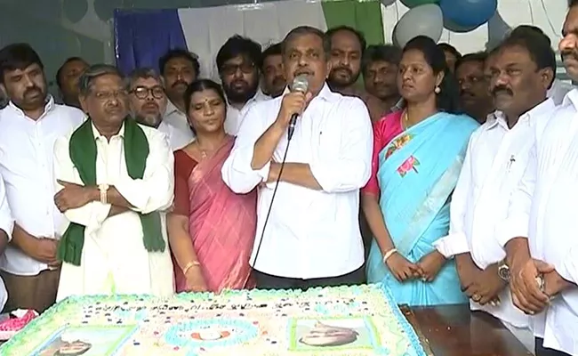 YSR Congress Party Foundation Day Celebrations At YSRCP Central Office - Sakshi