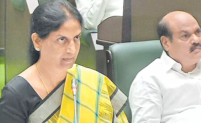 Sabitha Indra Reddy Speaks About Education Department In Debate Of Budget - Sakshi