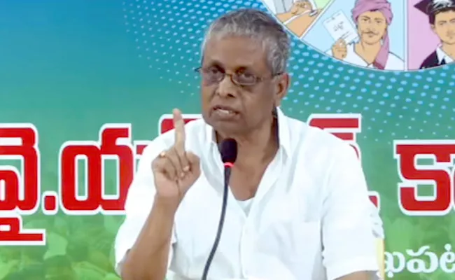 YSRCP Leader Dhadi Veerabhadra Rao Slams EC At Vizag - Sakshi