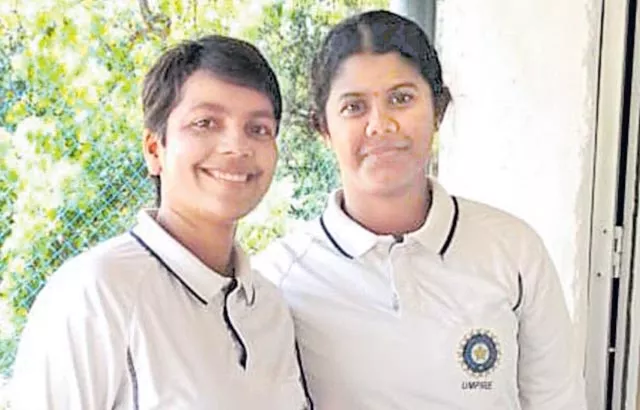 Janani Narayan And wrunda rati  ICC Development Umpires Panel - Sakshi