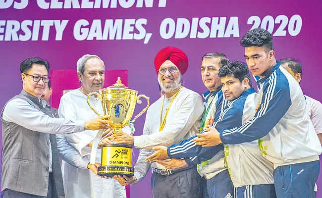 Panjab University Is The Champion In Khelo India Games - Sakshi