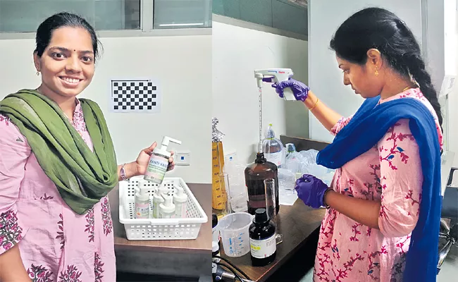 Doctor Siva Kalyani Homemade Sanitizer - Sakshi