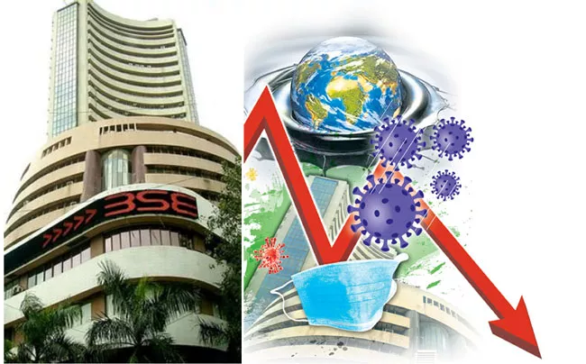 Coronavirus Break Market Growth Sensex Down 1375 points - Sakshi