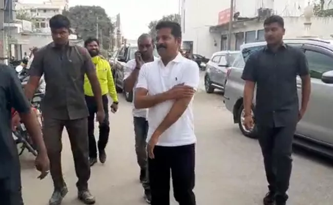 Police Arrest Revanth Reddy At Shamshabad Airport - Sakshi