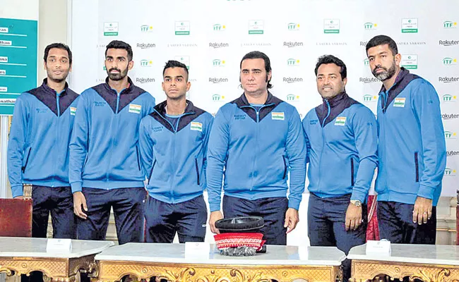 India Will Play Davis Cup Qualifier Match Against Croatia - Sakshi