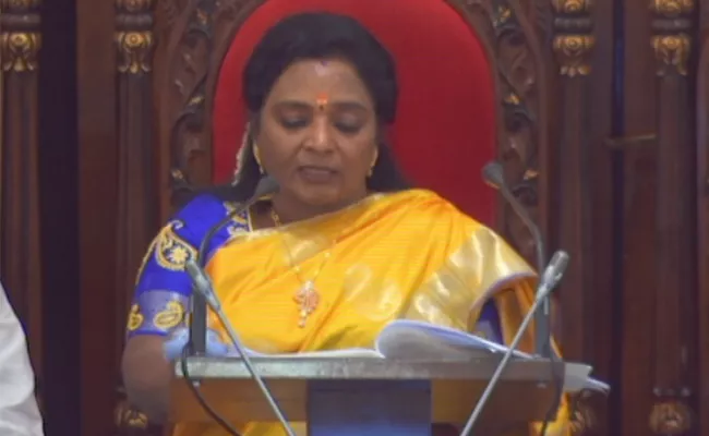 Telangana Assembly Budget Session Governor Tamilisai Soundararajan Speech - Sakshi