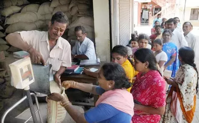 No Stock Boards in Ration Shops Hyderabad - Sakshi