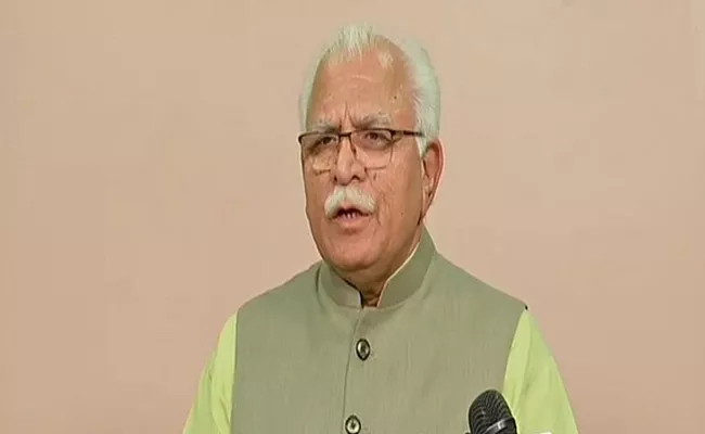 Haryana CM Announces Double Salary For All Health Workers - Sakshi