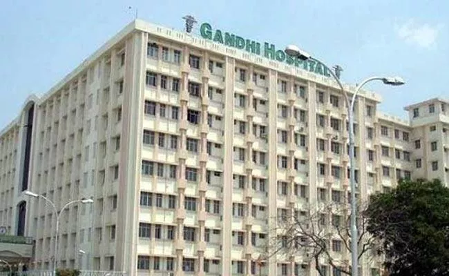 Gandhi Hospital Outsourcing Employees Strike Continues Second day - Sakshi