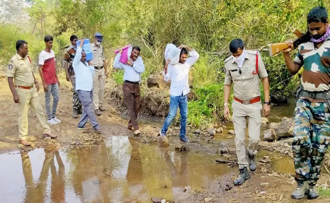 MLA Thellam Balaraju Distribute Goods to Agency People - Sakshi