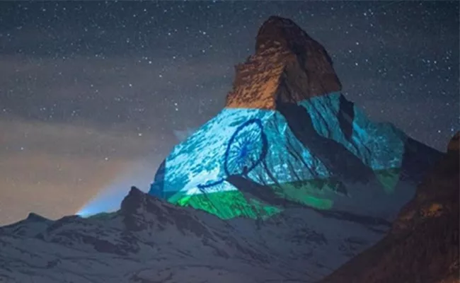 Switzerland’s Matterhorn lit up with Indian flag to show solidarity - Sakshi