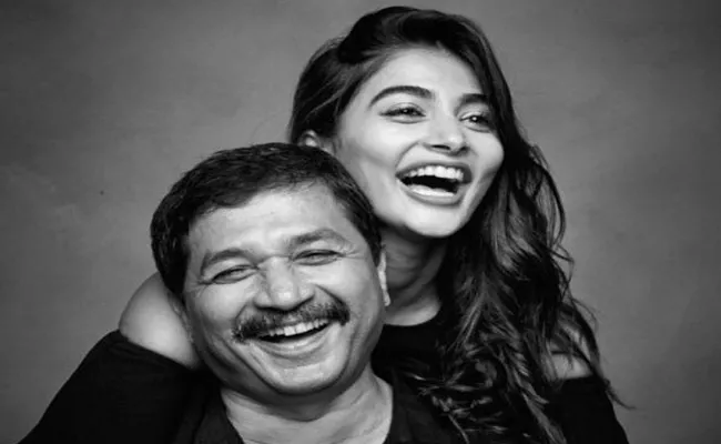 Quarantine: Pooja Hegde Bakes Chocolate Cake For Her Dad Birthday - Sakshi