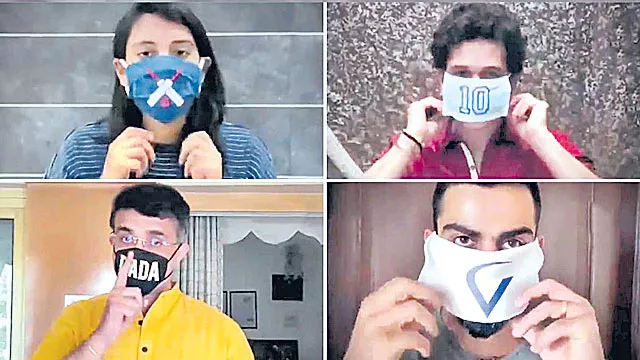 BCCI Creates Video Message on Team Mask Force  - Sakshi