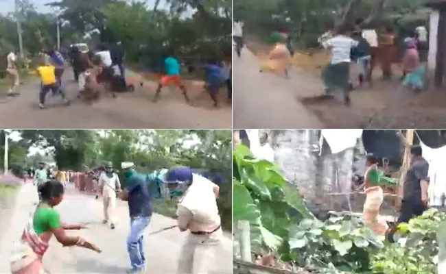 Clash Between People and Police In West Bengal - Sakshi