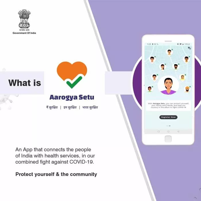 Corona: Central Government Launch Aarogya Setu App - Sakshi