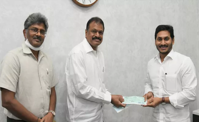 Coronavirus : Gangavaram Port Chairman DVS Raju Gave Donation To CM Relief Fund - Sakshi