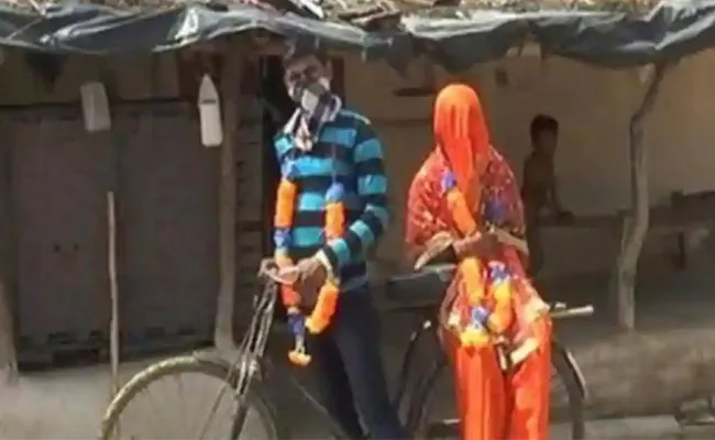 Man Cycled For 100km To Get Wedding In Uttar Pradesh - Sakshi