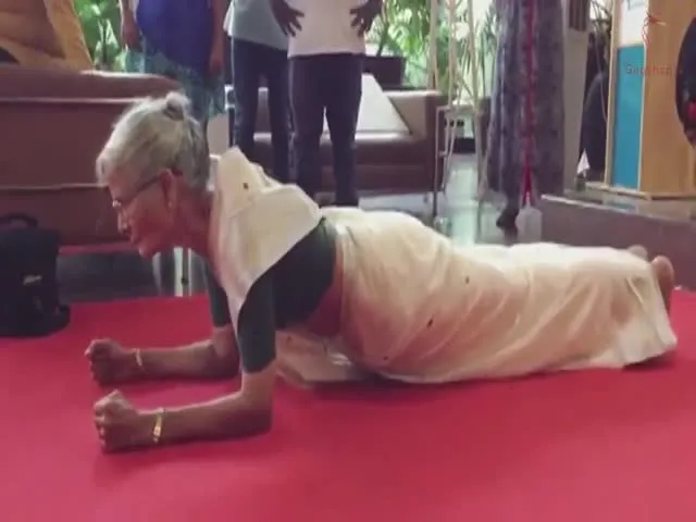 Milind Soman's Mom, 81, Working Out With Ankita