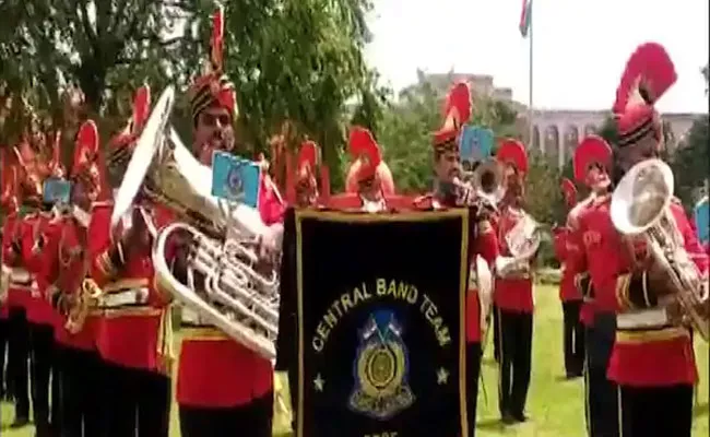 CRPF Band Spreads Coronavirus Awareness Through Song - Sakshi