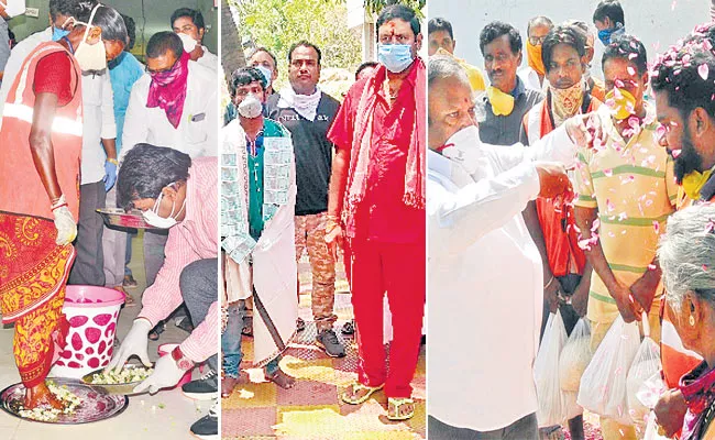 Sanitary Workers Felicitated By YSRCP MLAs in Andhra Pradesh - Sakshi